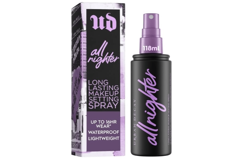 Urban Decay All Nighter Waterproof Makeup Setting Spray - Natural Finish, Smudge-Proof, Transfer-Resistant, Up to 16HR Wear, Cools Skin Temperature, Fine... 