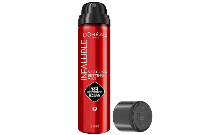 L'Oreal Paris Infallible 3-Second Setting Spray Mist, Microfine Mist for up to 36HR Wear, Clear, 1.76 oz 
