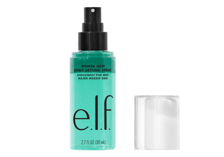 e.l.f. Power Grip Dewy Setting Spray, Ultra Fine Mist Made With Hyaluronic Acid, Grips Makeup For A Hydrated, Dewy Finish, Vegan & Cruelty-Free 