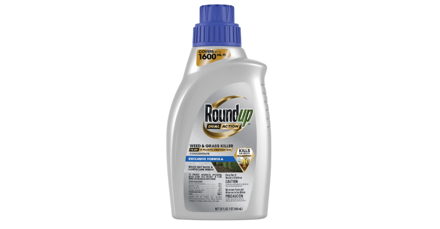  Roundup Dual Action Weed & Grass Killer Plus 4 Month Preventer Concentrate, 32 fl. oz.