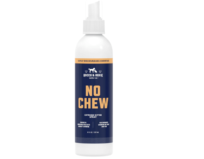 Rocco & Roxie No Chew Spray for Dogs, Bitter Dog Training Aid, Alcohol-Free Puppy Deterrent Formula with Calming Copaiba Oil, Safe Anti-Chew Solution... 